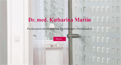 Desktop Screenshot of dr-katharina-martin.de