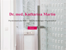 Tablet Screenshot of dr-katharina-martin.de